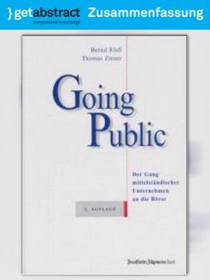 cover image of Going Public (Zusammenfassung)